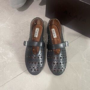 Alaia Cutout Mary Jane Ballerina Flats